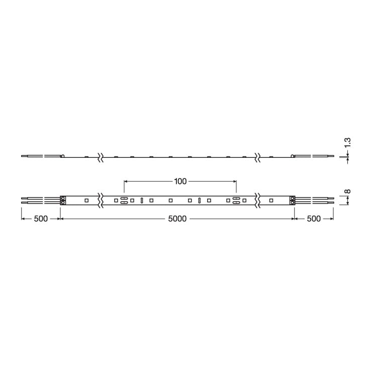 LEDVANCE LED traka dnevno svetlo 70 LED / 1 m
