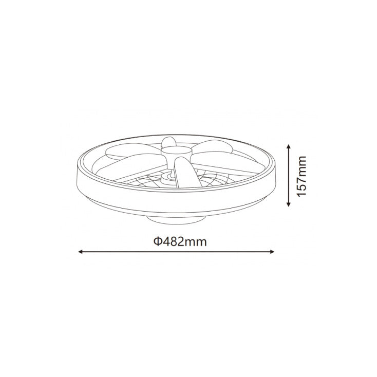 LED plafonjera sa ventilatorom