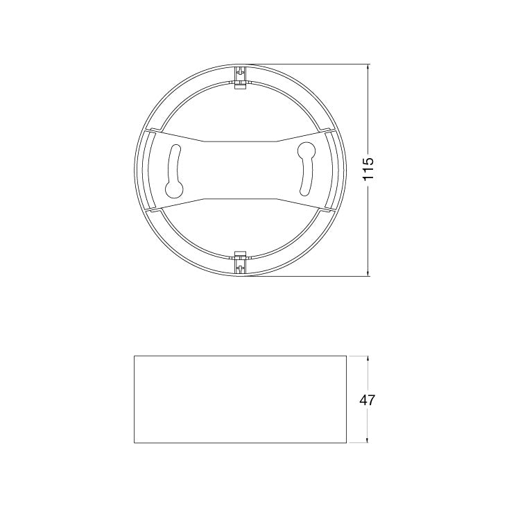 Beli nosač za ugradni LED panel 8W