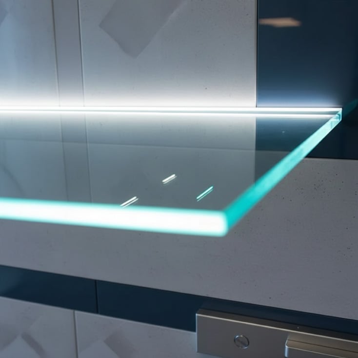 Aluminijumski profil za LED trake 1m, za police