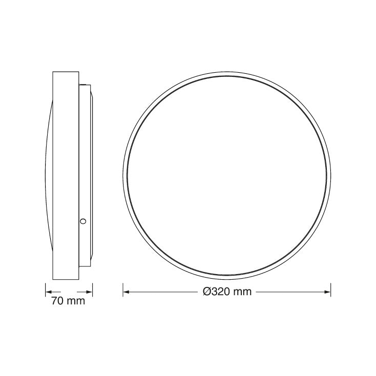 OSRAM LED plafonjera sa senz. 18W 4000K IP20 crna