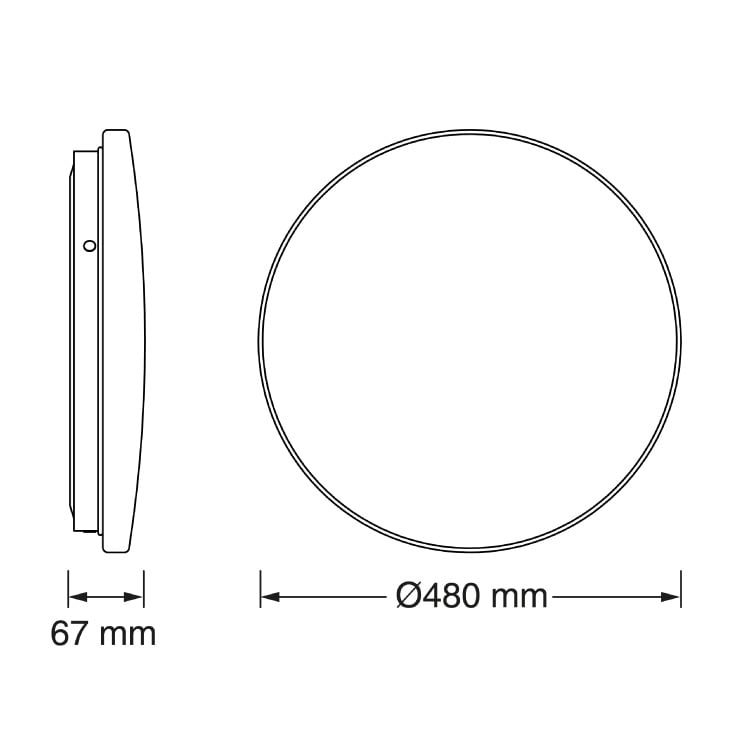 OSRAM LED plafonjera sa senzorom 36W 4000K IP44