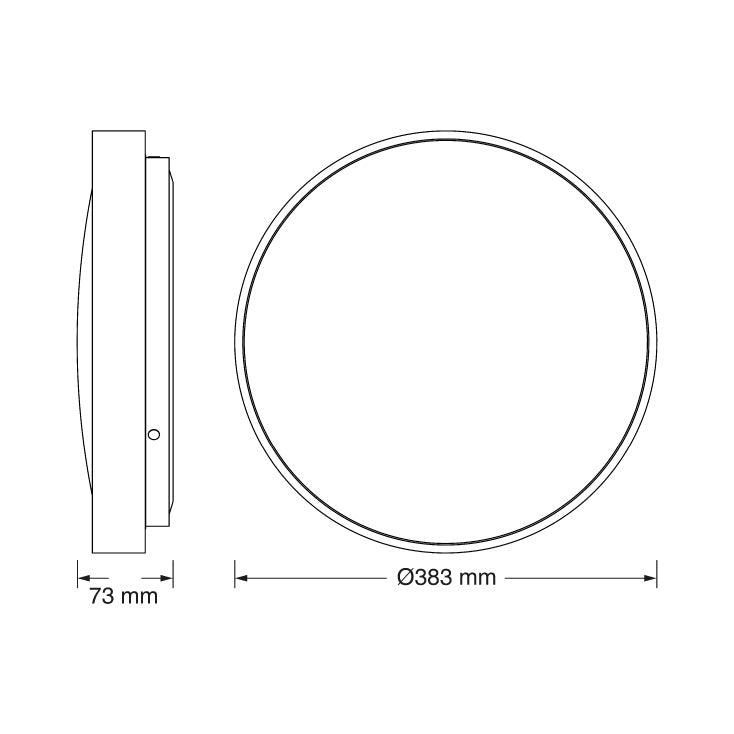 OSRAM LED plafonjera 24W 4000K IP20 siva