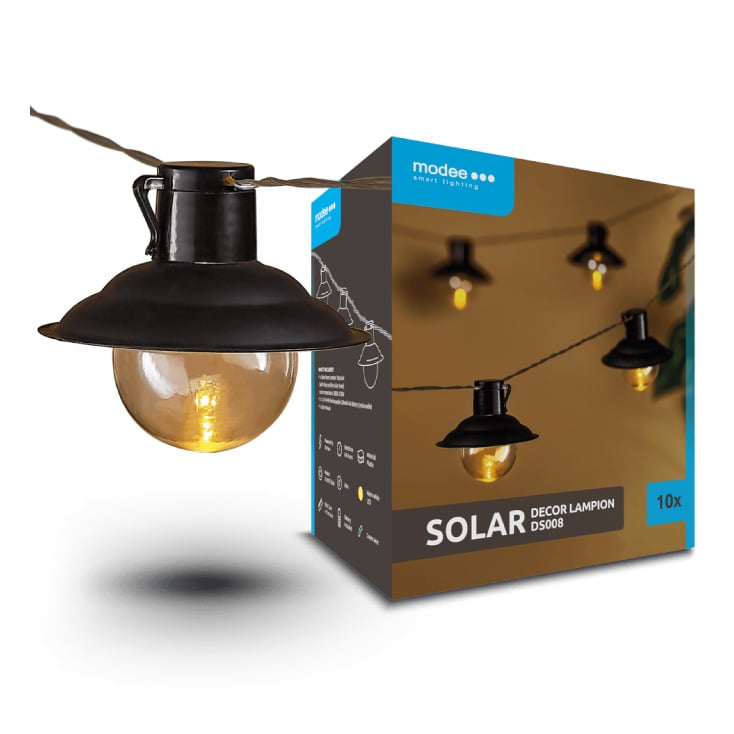 Solarni LED niz 4.7 m, 10 lampiona