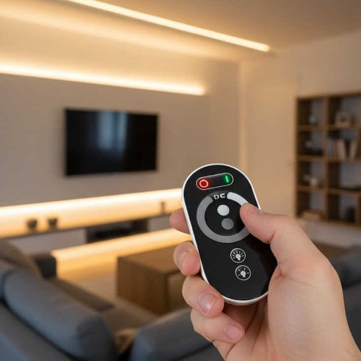 Dimer za LED trake, touch daljinski 216W