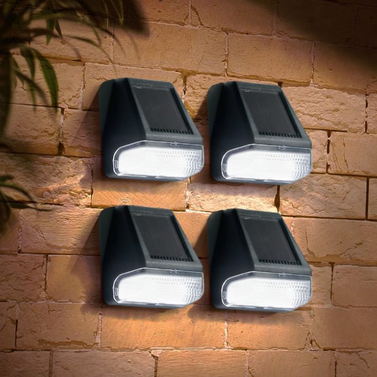 Nazidna LED solarna lampa - 4 kom. WS120