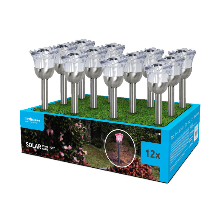 Solarna RGB baštenska lampa GS015