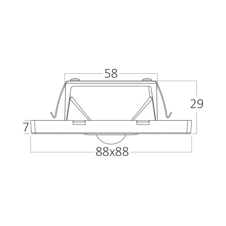 BRAYTRON siva zidna LED lampa 1.5W