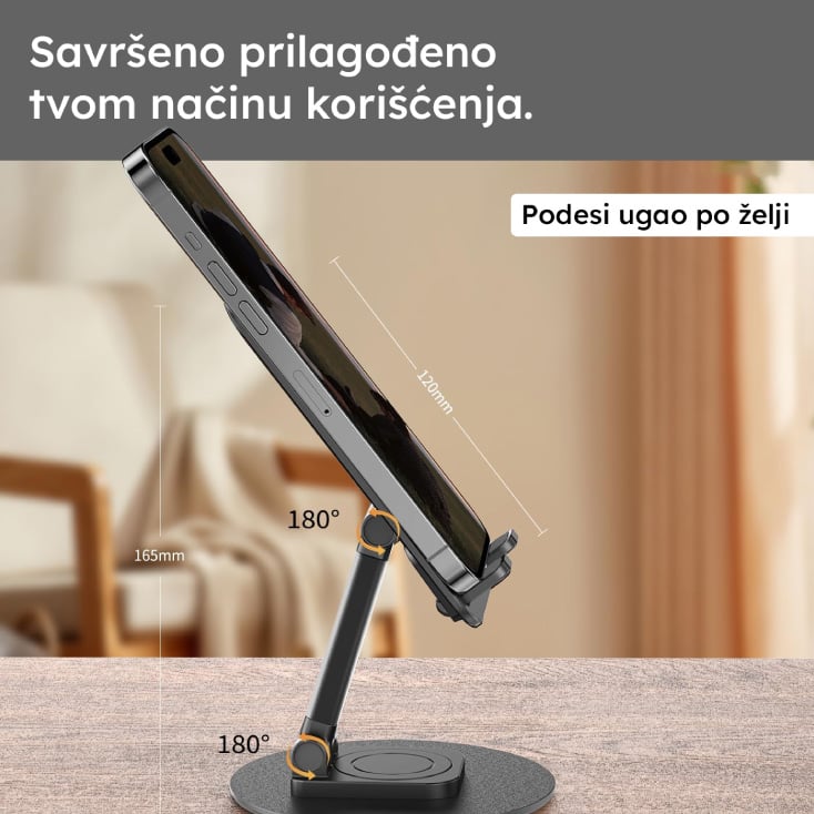 Stoni podesivi držač za mobilni i tablet