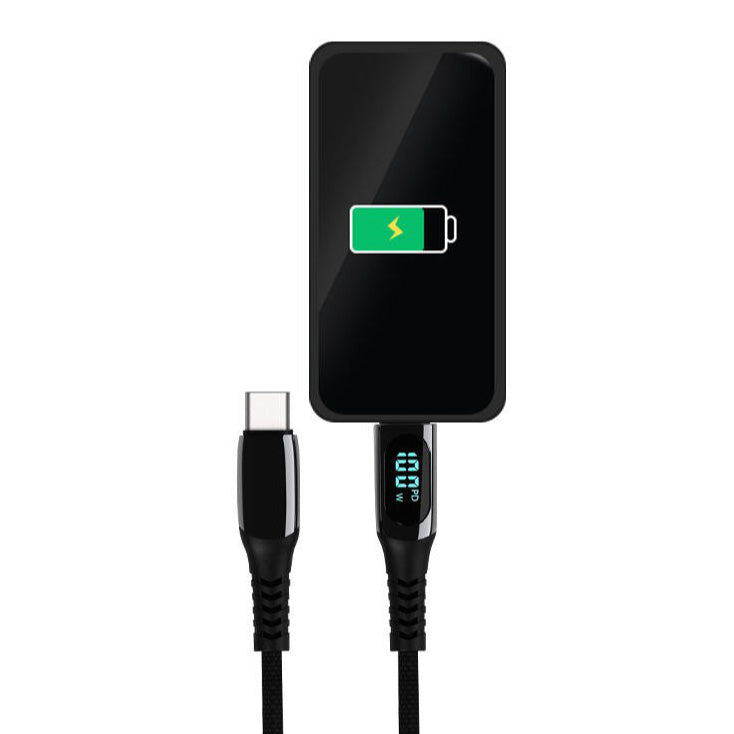 USB kabel LEMI 100W, Digital Display, pleteni
