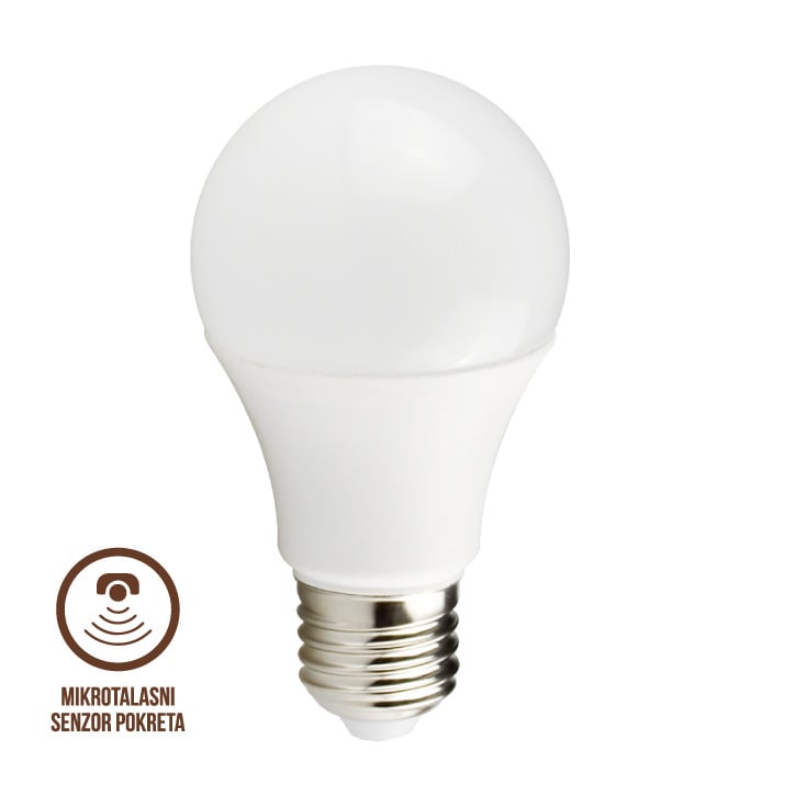 LED sijalica sa mikrotalasnim senzorom pokreta 8W