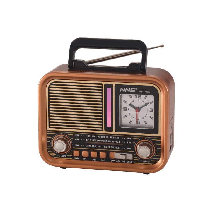 Prenosni retro RGB Bluetooth radio + sat 7778BT