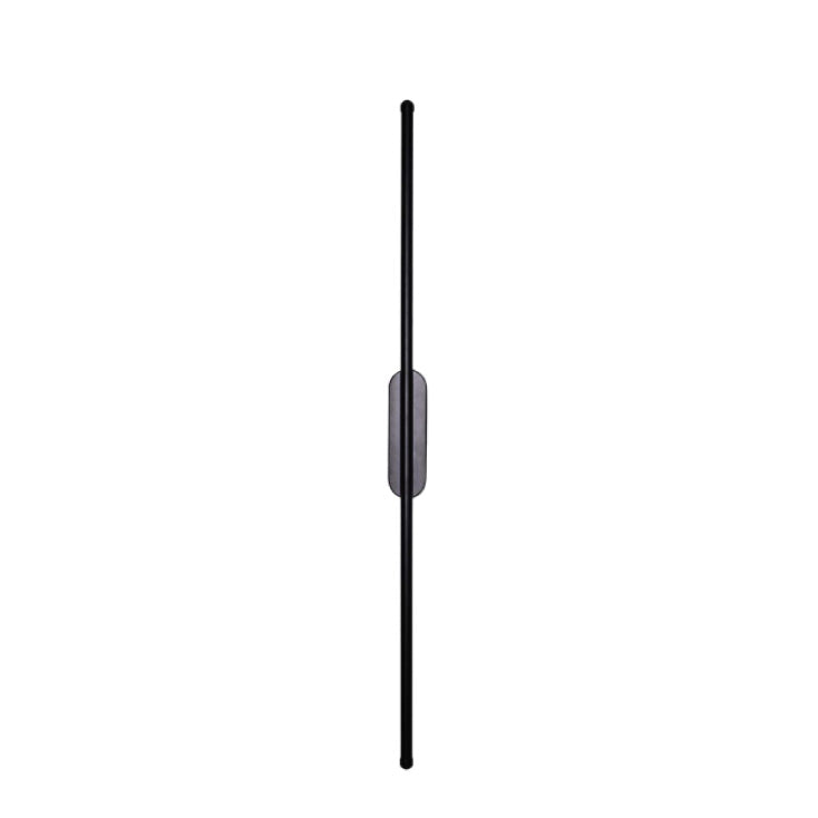 Crna zidna LED lampa 12W 3000K IP20 1m
