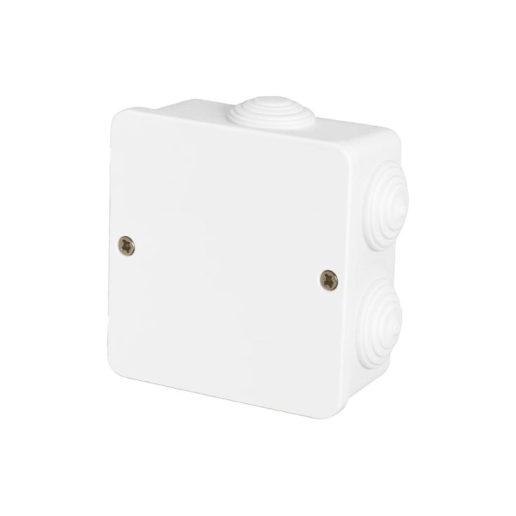 Nadgradna razvodna kutija bela 80x80mm