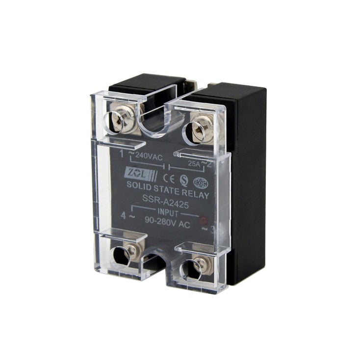 Solid state relej 1xF, 25A/240Vac, Uctr=90~280Vac