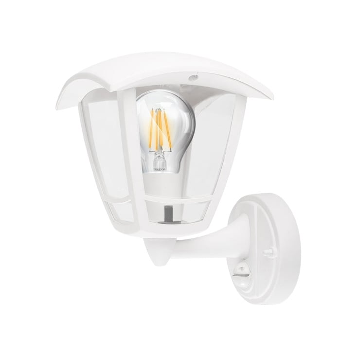 BRAYTRON bela zidna lampa sa senzorom 1xE27