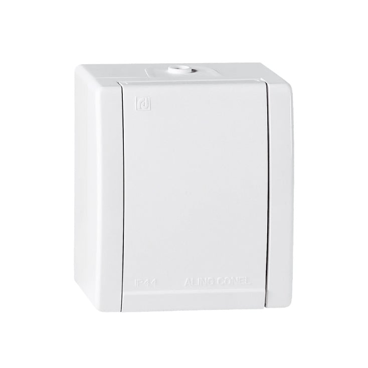 Dvopolna utičnica bela 16A 250V IP44