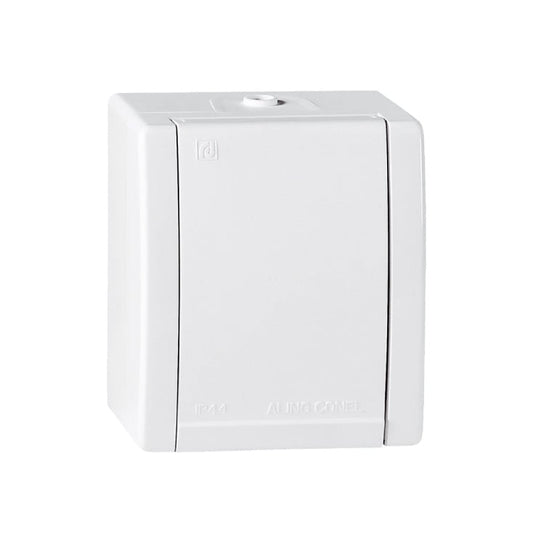Dvopolna utičnica bela 16A 250V IP44
