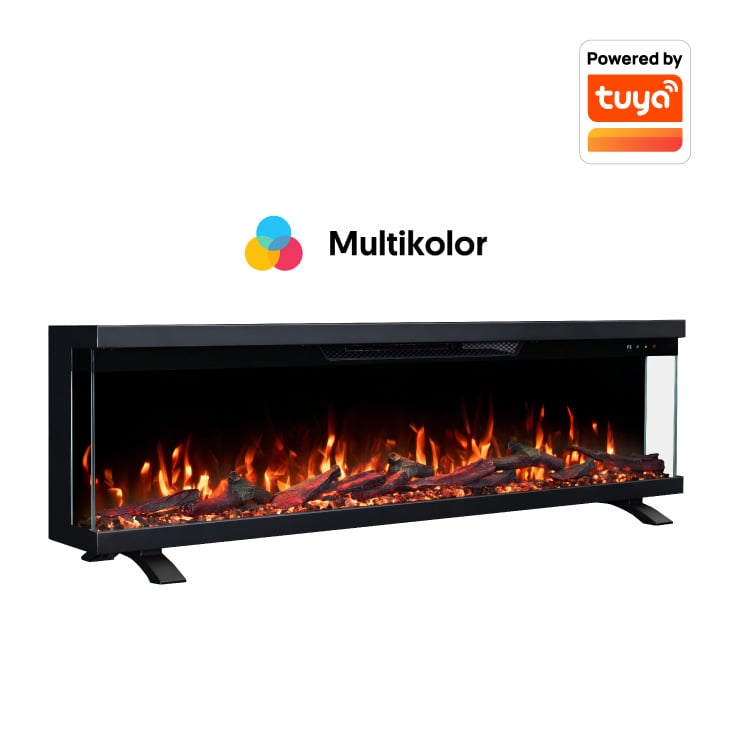 PROSTO smart elekt. panorama 50" 3u1 kamin 1800W