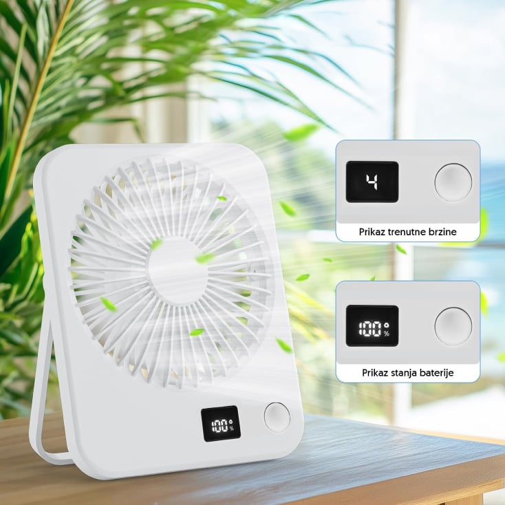 Beli stoni USB mini ventilator sa displejem