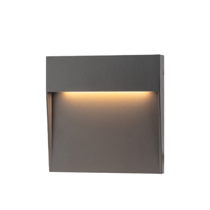 Zidna LED lampa 3W 3000K IP65 antracit