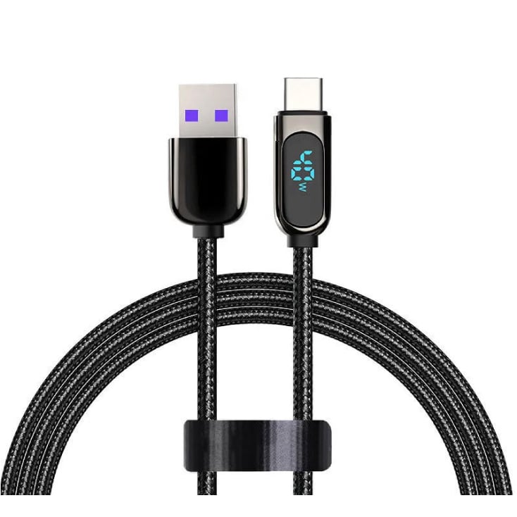USB kabel LEMI 100W, Digital Display, pleteni