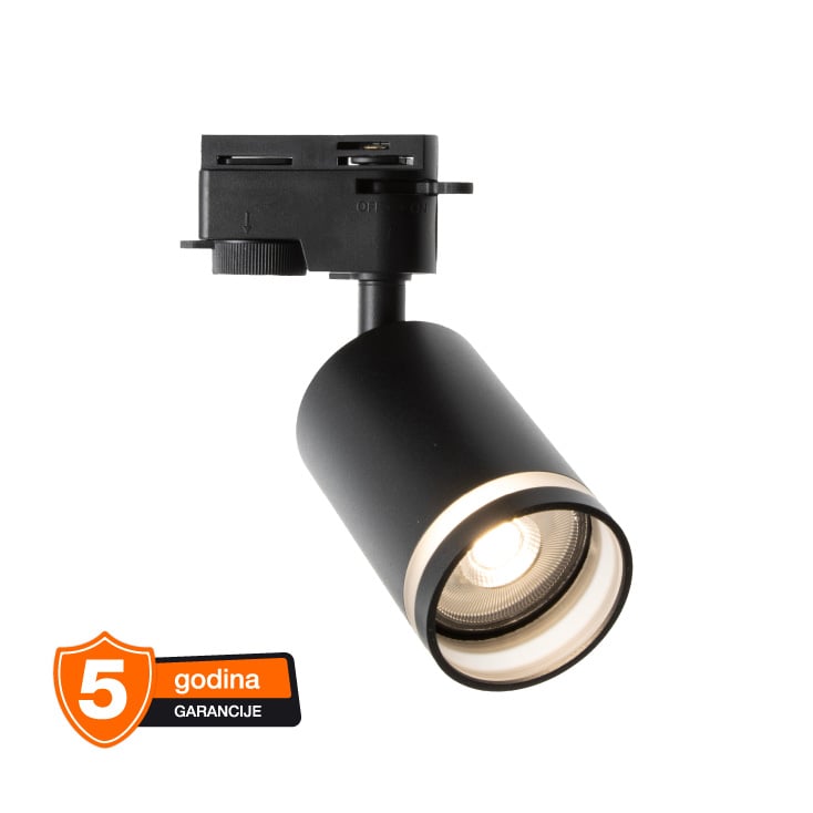 OSRAM PULSE crni monofazni šinski reflektor 6W