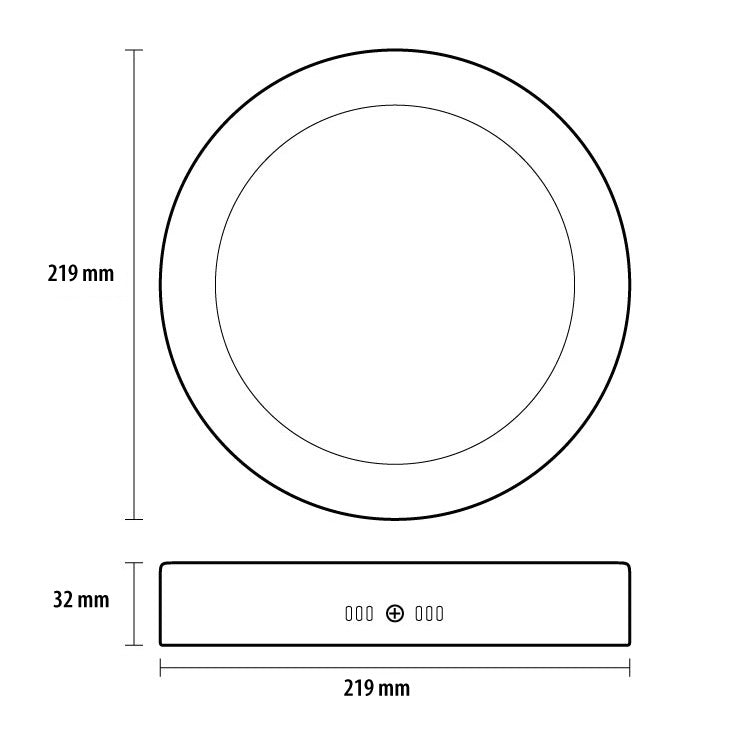 LED plafonjera 18W toplo bela