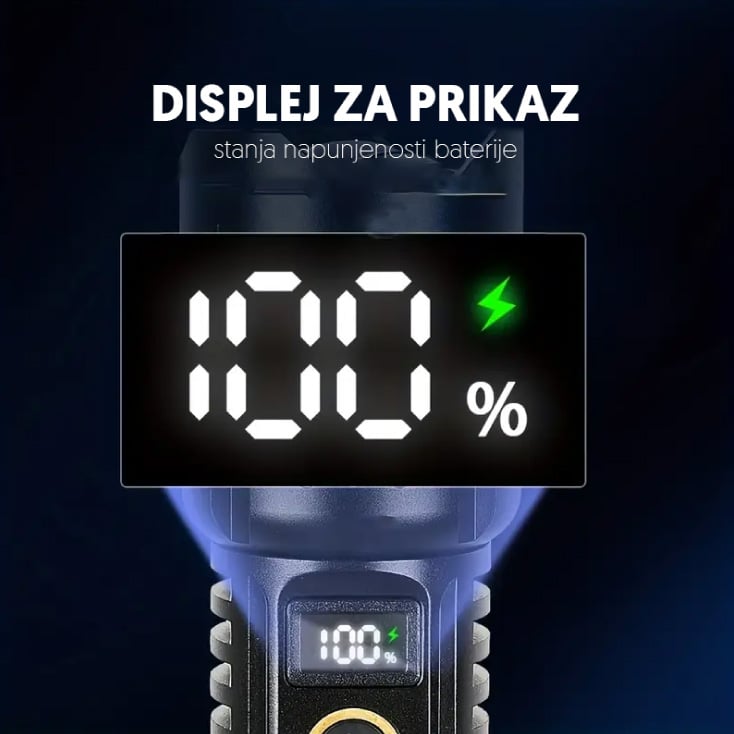 Ručna LED lampa, WHITE LASER LED 1800mAh