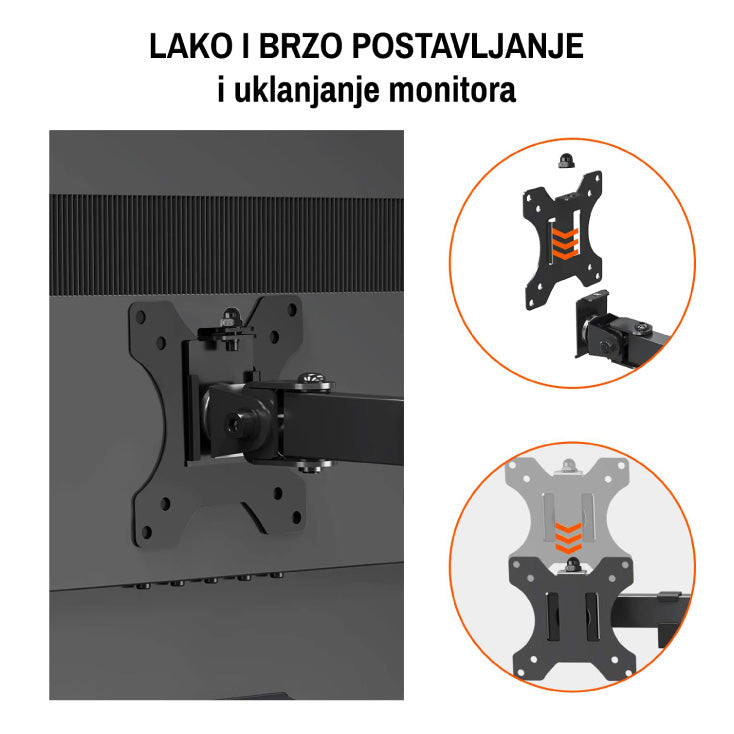 Stoni nosač za monitor 15" do 32", 8kg