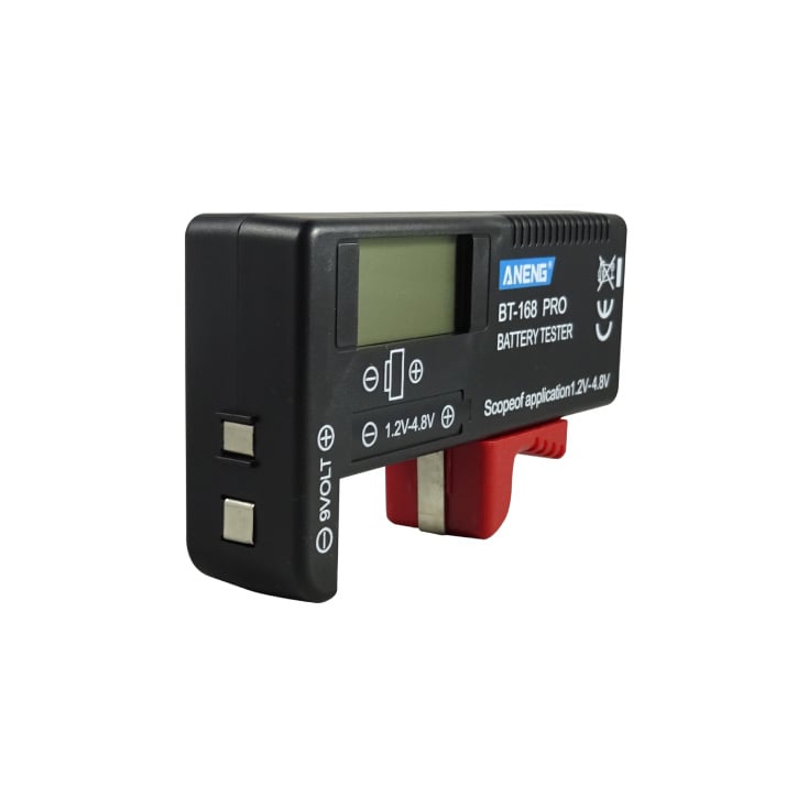 Tester baterija 1.5V(AA,AAA,C,D), 9V, 3.7V Li-Ion
