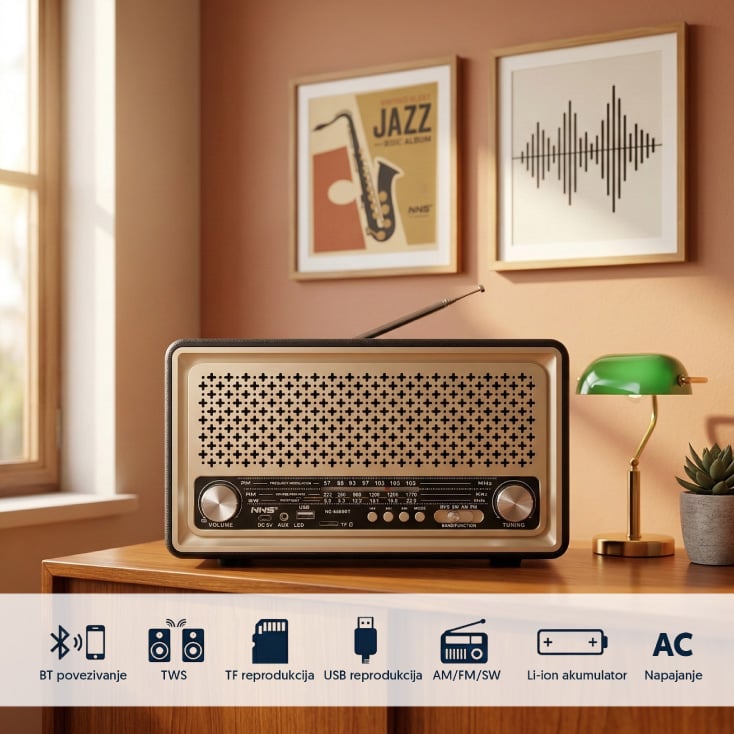 Retro Bluetooth radio 6690BT/B