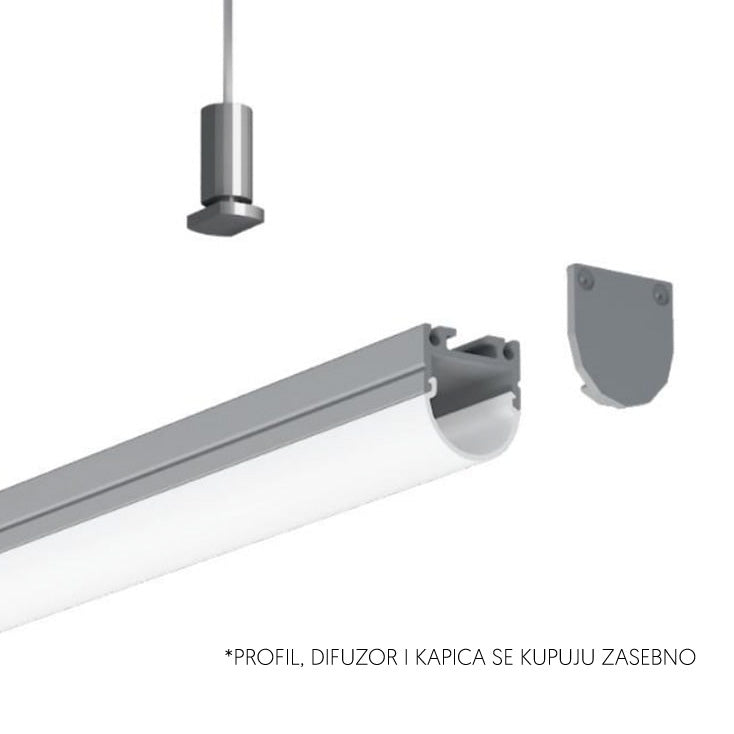 Set visilica za alu. profil 2027