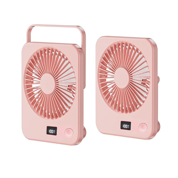 Roze stoni USB mini ventilator sa displejem