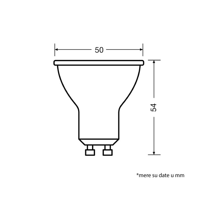 LED sijalica 3000K 6.9W GU10 120° OSRAM