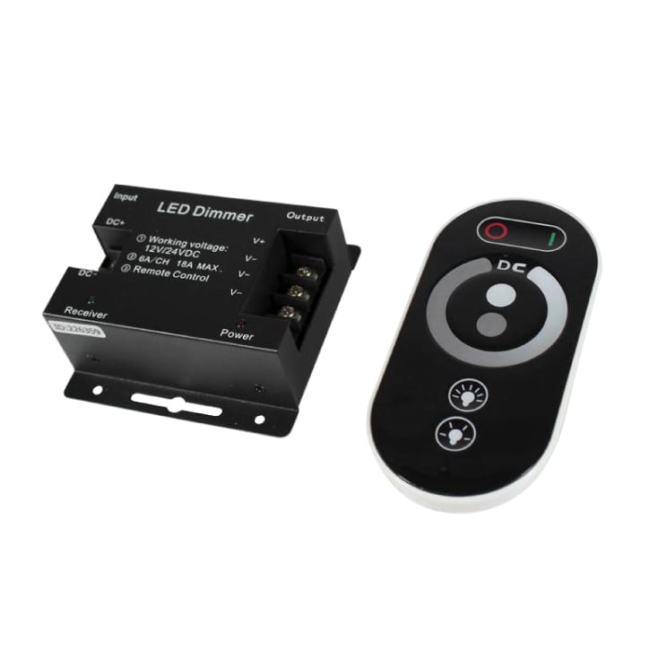 Dimer za LED trake, touch daljinski 216W