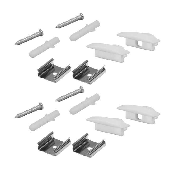 Set aluminijumski profil za LED trake 2m 24.7x7