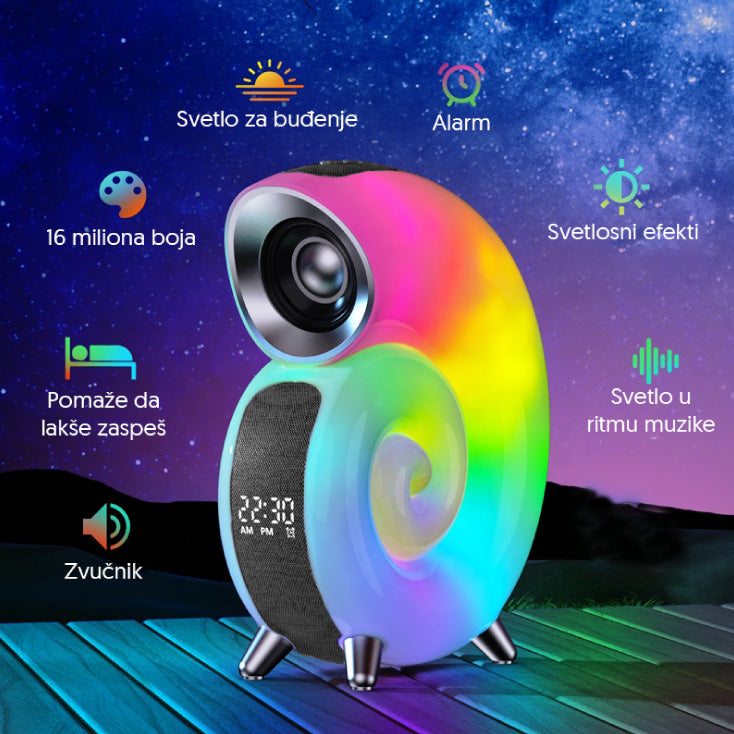 Bluetooth RGB zvučnik crni