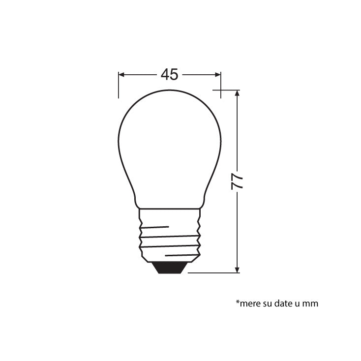 LED sijalica P25 4000K 2.5W E27 OSRAM