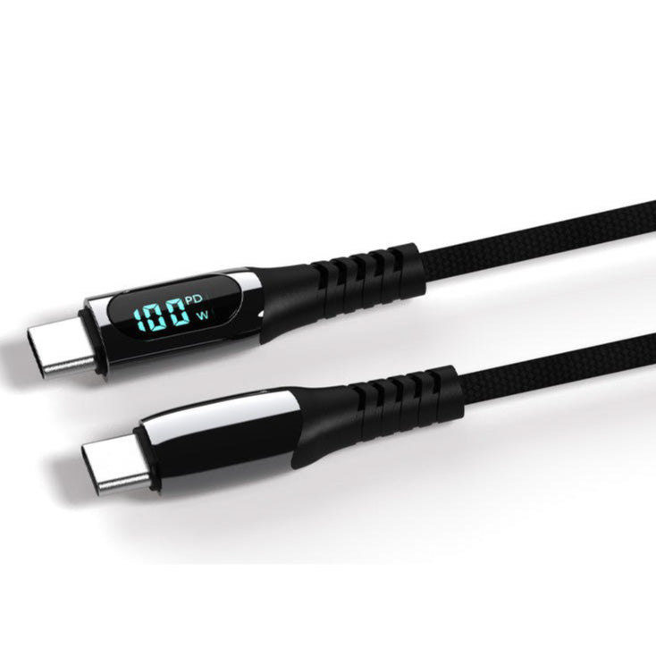 USB kabel LEMI 100W, Digital Display, pleteni