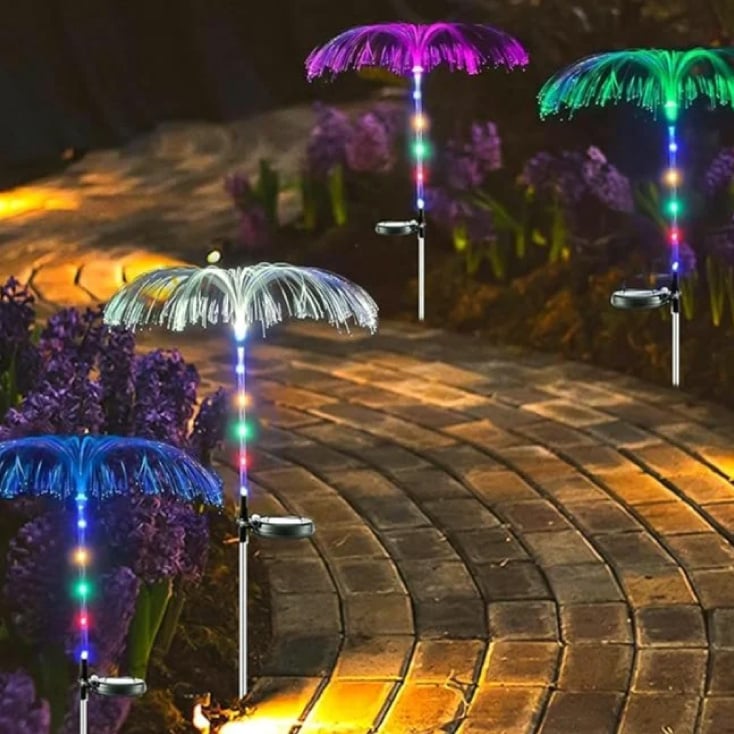 Solarna baštenska lampa "meduza" 2 kom.