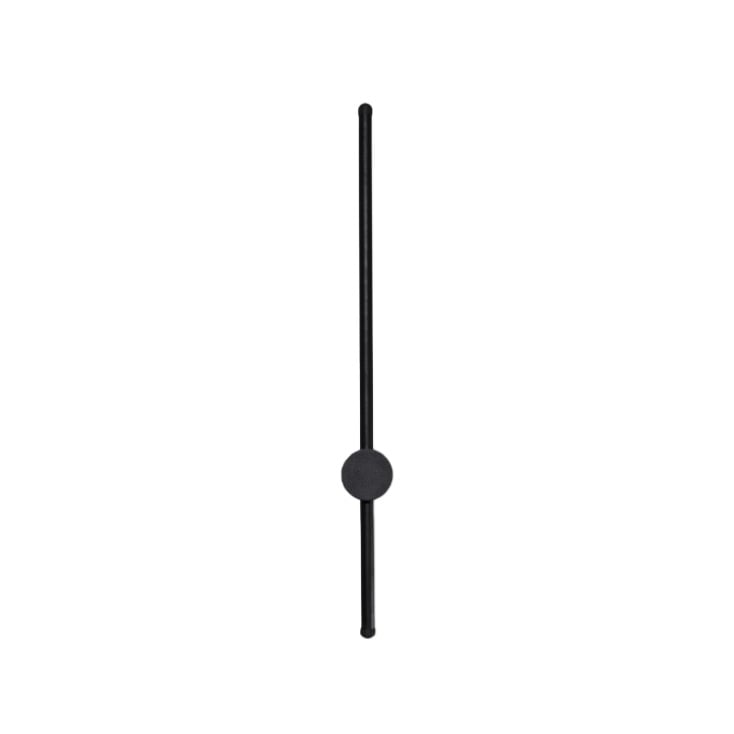 Crna zidna LED lampa 12W 3000K IP20