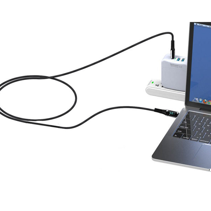 USB kabel LEMI 100W, Digital Display, pleteni