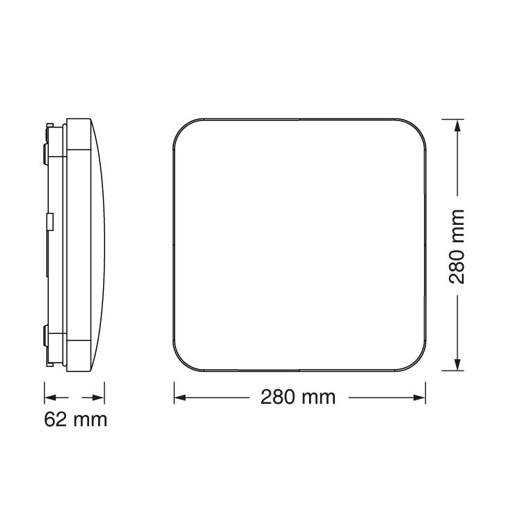 OSRAM LED pravougaona plafonjera 18W 4000K IP20