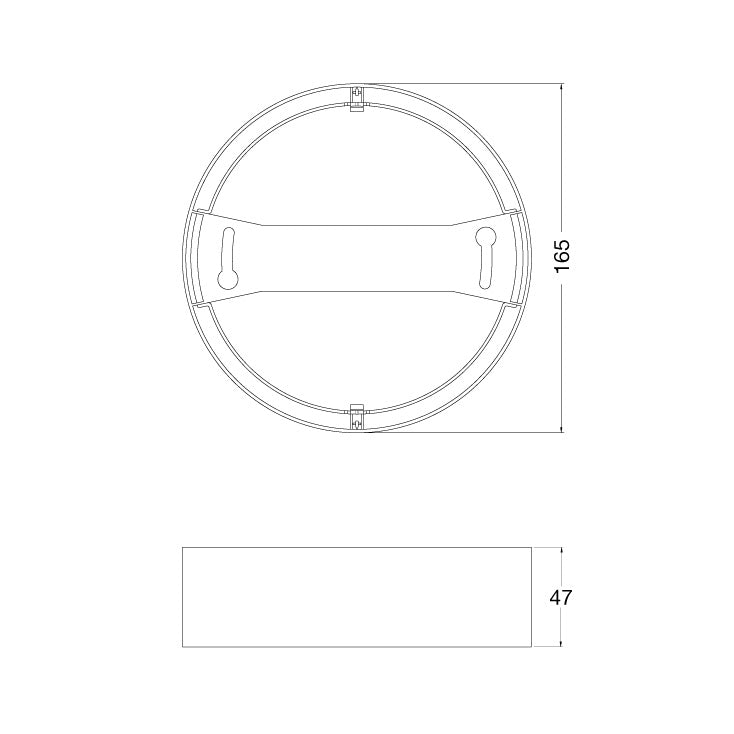 Beli nosač za ugradni LED panel 13W