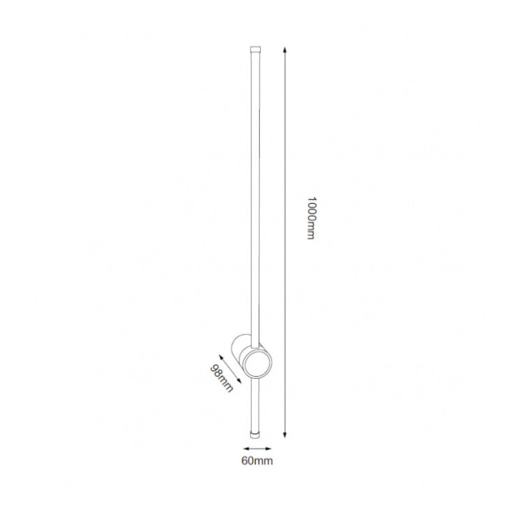Zlatna zidna LED lampa 12W 3000K IP20