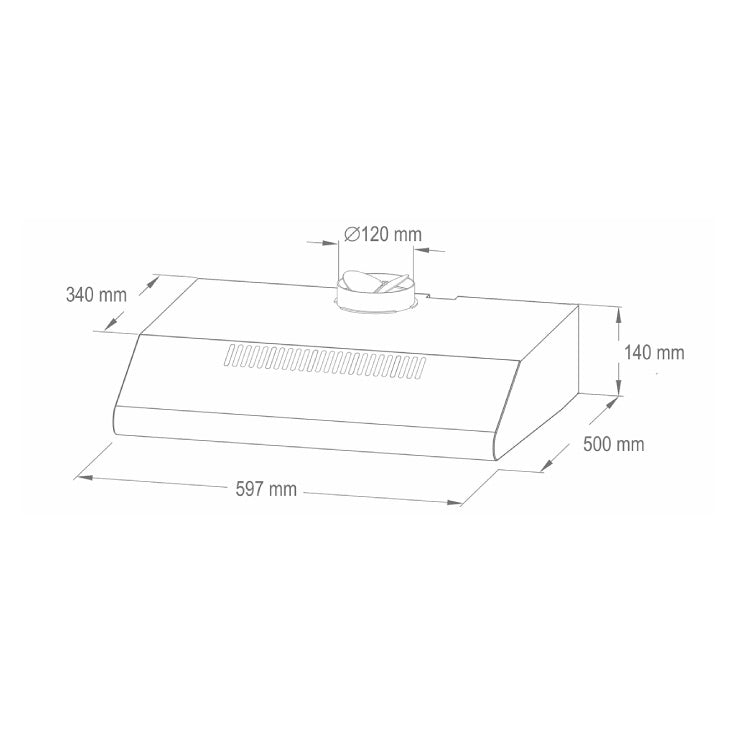 Aspirator HURRICANE beli 200W
