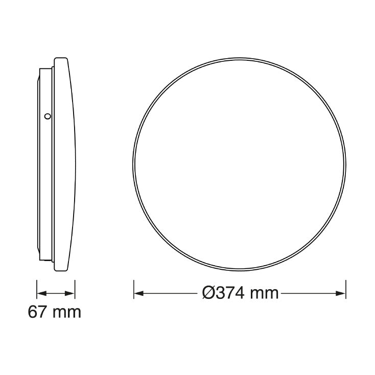 OSRAM LED plafonjera 24W 3000K IP44
