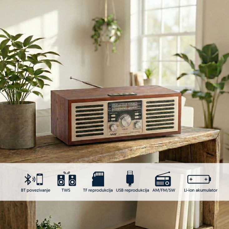 Retro Bluetooth radio 6686BT