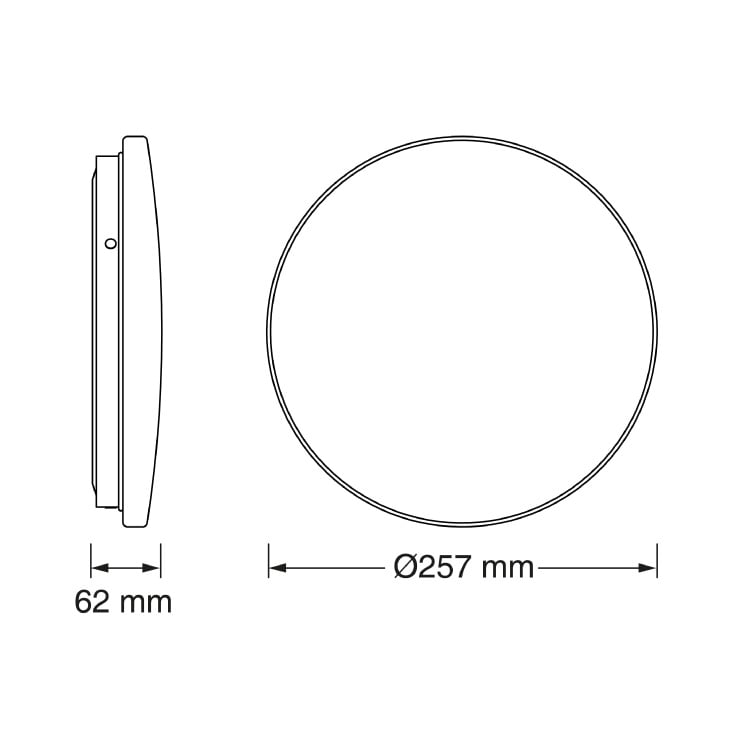 OSRAM LED plafonjera 12W 6500K IP44